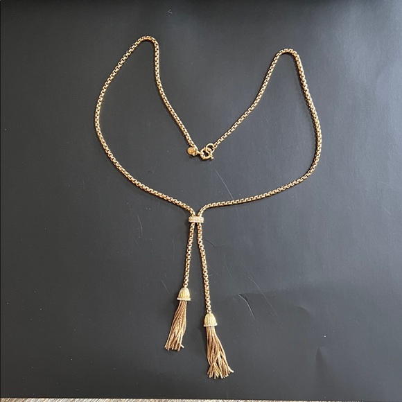 J. Crew Jewelry - J. Crew Gold Double Tassel Y-Necklace